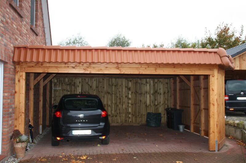 Flachdach Carports